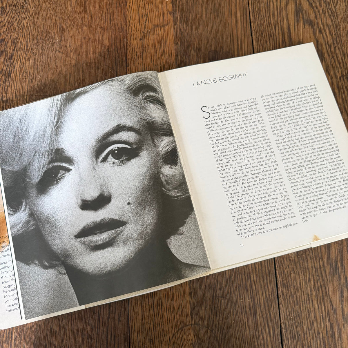 Marilyn: A Biography by Norman Mailer - Photo History - 1973 Vintage Coffee Table Book - Marilyn Monroe Photography