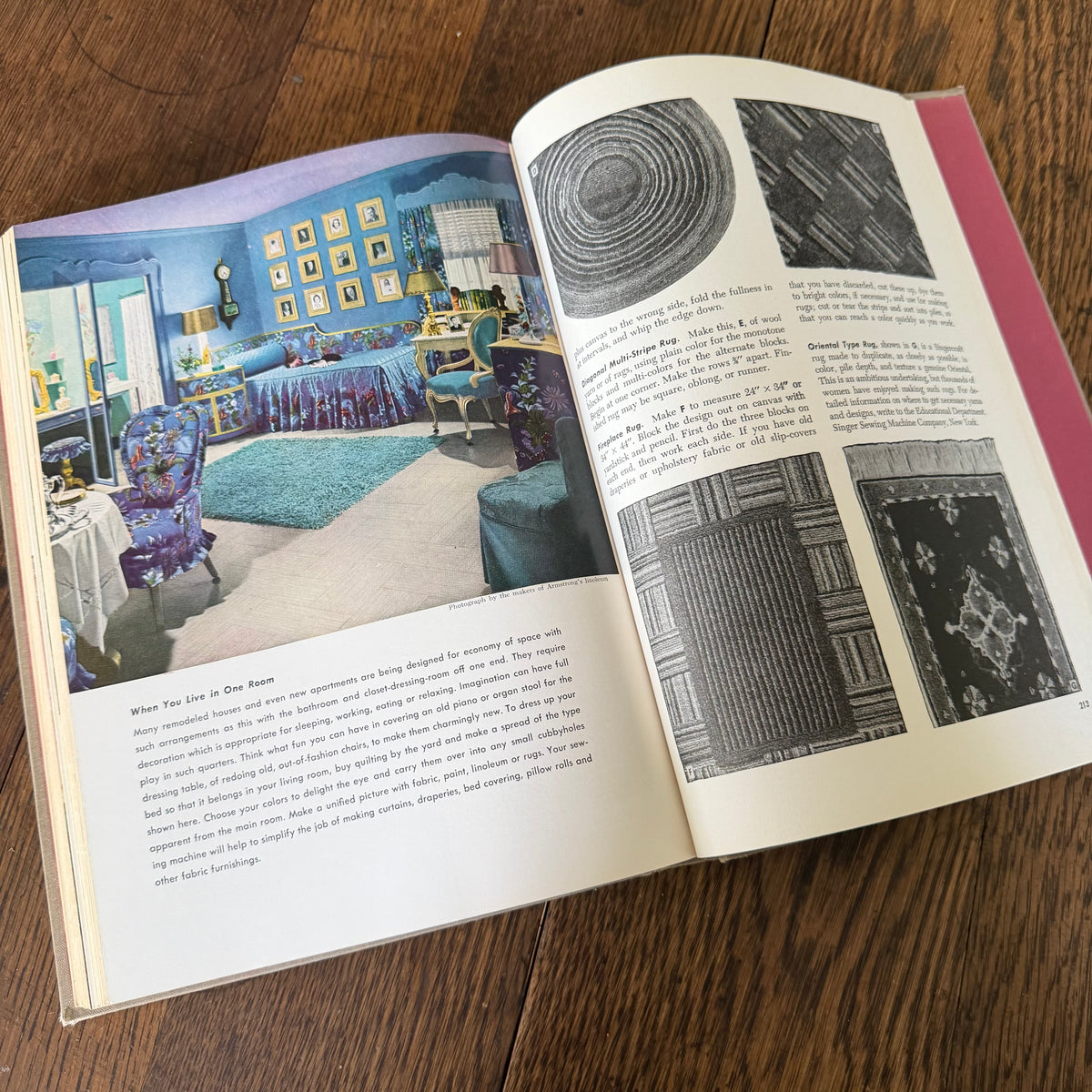 Singer Sewing Book by Mary Brooks Picken - 1951 Vintage Sewing Guide from Singer Sewing Machine Company - Illustrated Hardcover
