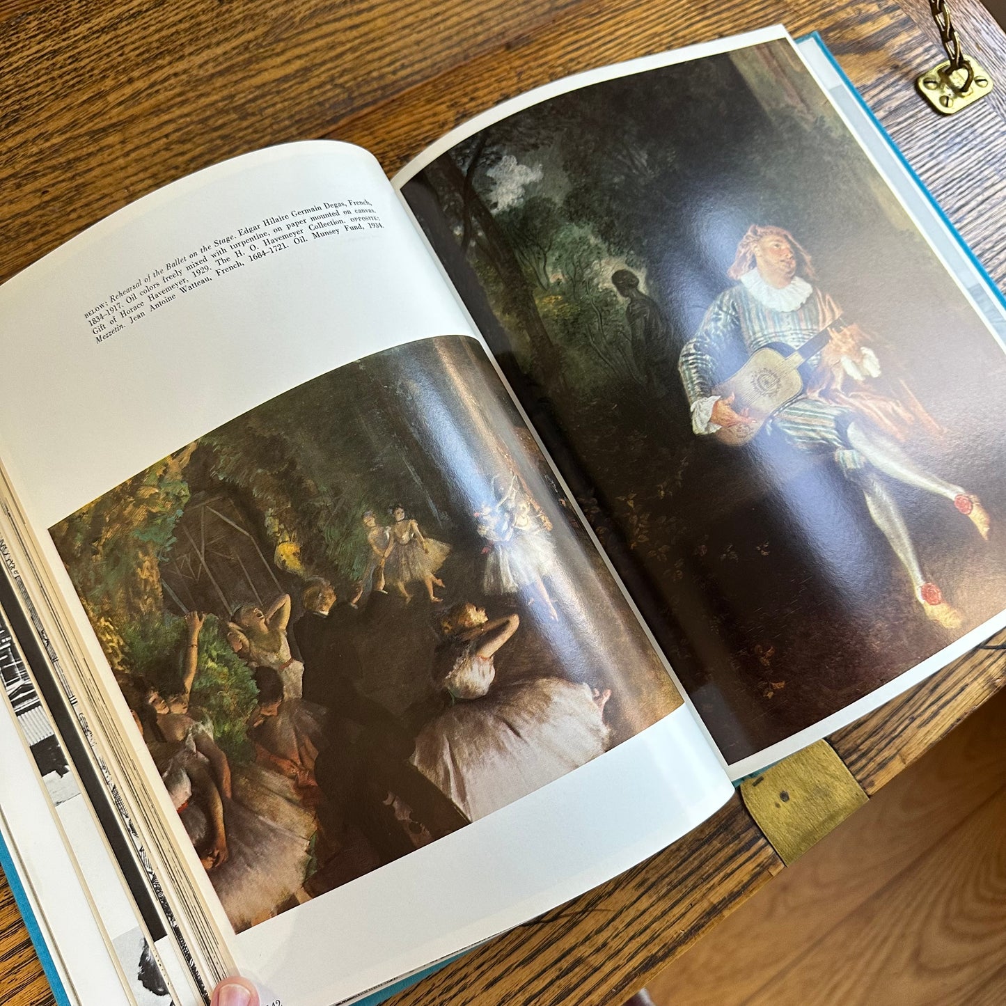 A Set of 4 Vintage Coffee Table Books in Shades of Green and Blue!