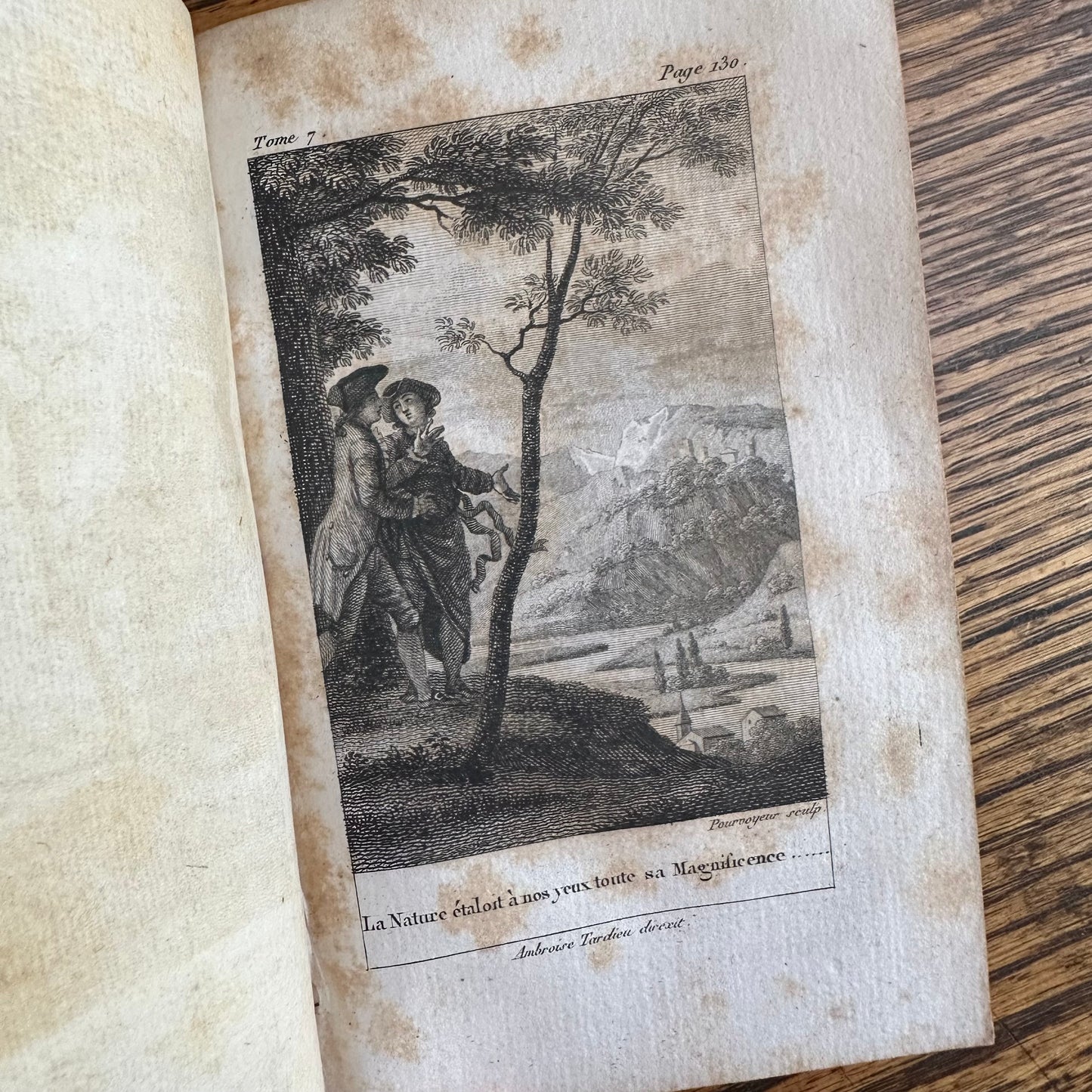 Œuvres de J.-J. Rousseau — Antique 1819 Paris Edition, Collected Works with Engravings - 16 of 20 Volumes