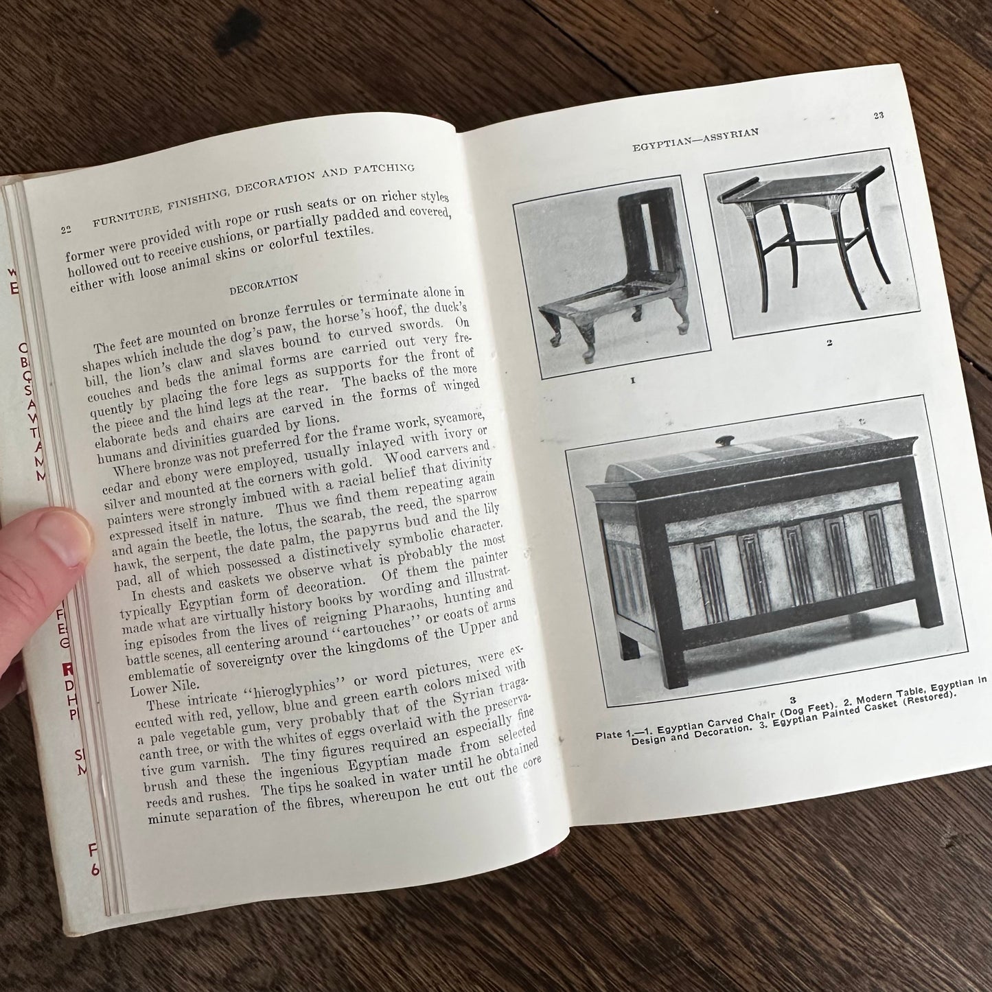 Furniture Finishing, Decoration & Patching, Pattou & Vaughn 1944 Hardcover Book