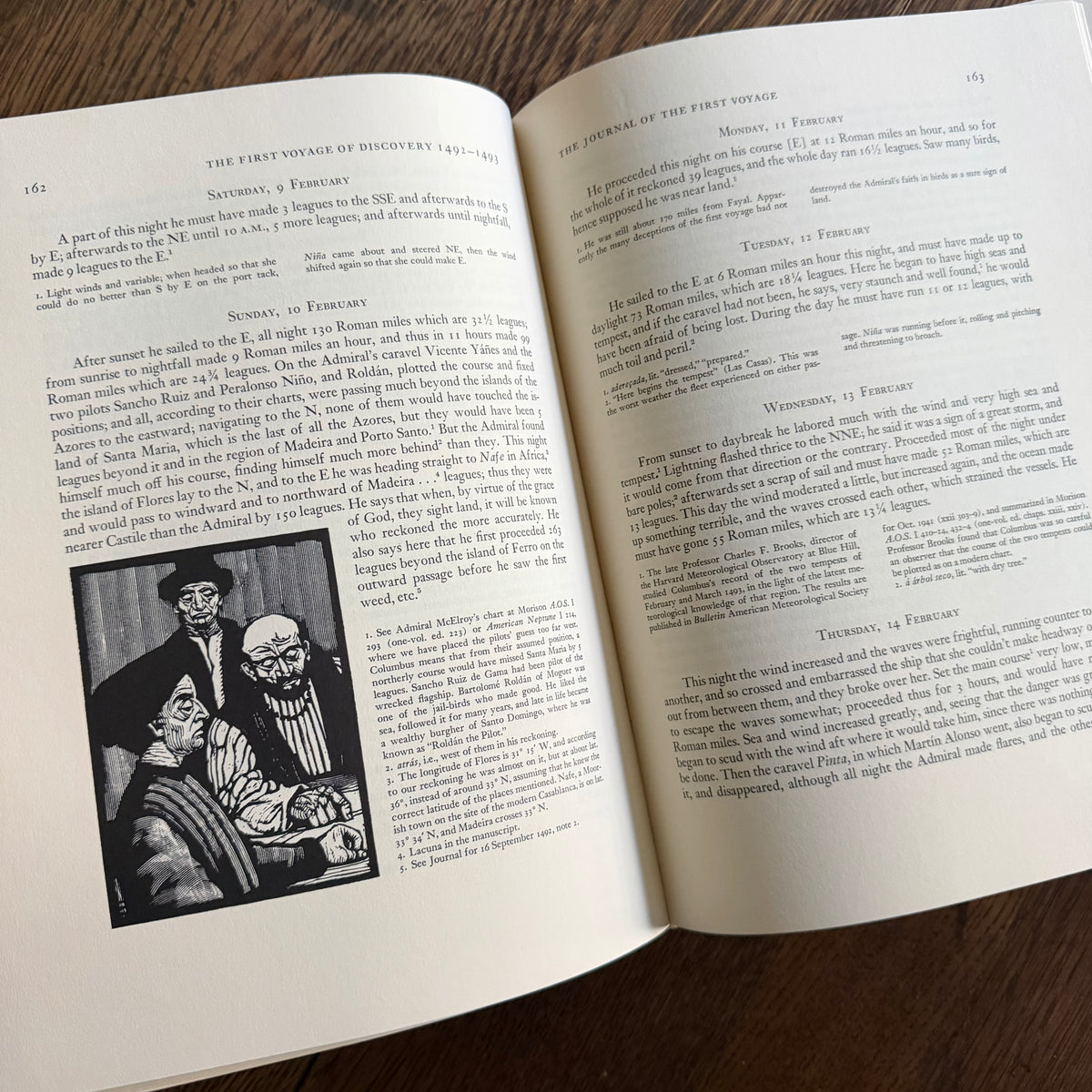 Journals & Other Documents on the Life & Voyages of Christopher Columbus, 1963 — Samuel Eliot Morison, Illustrated by Lima de Freitas | Heritage Press