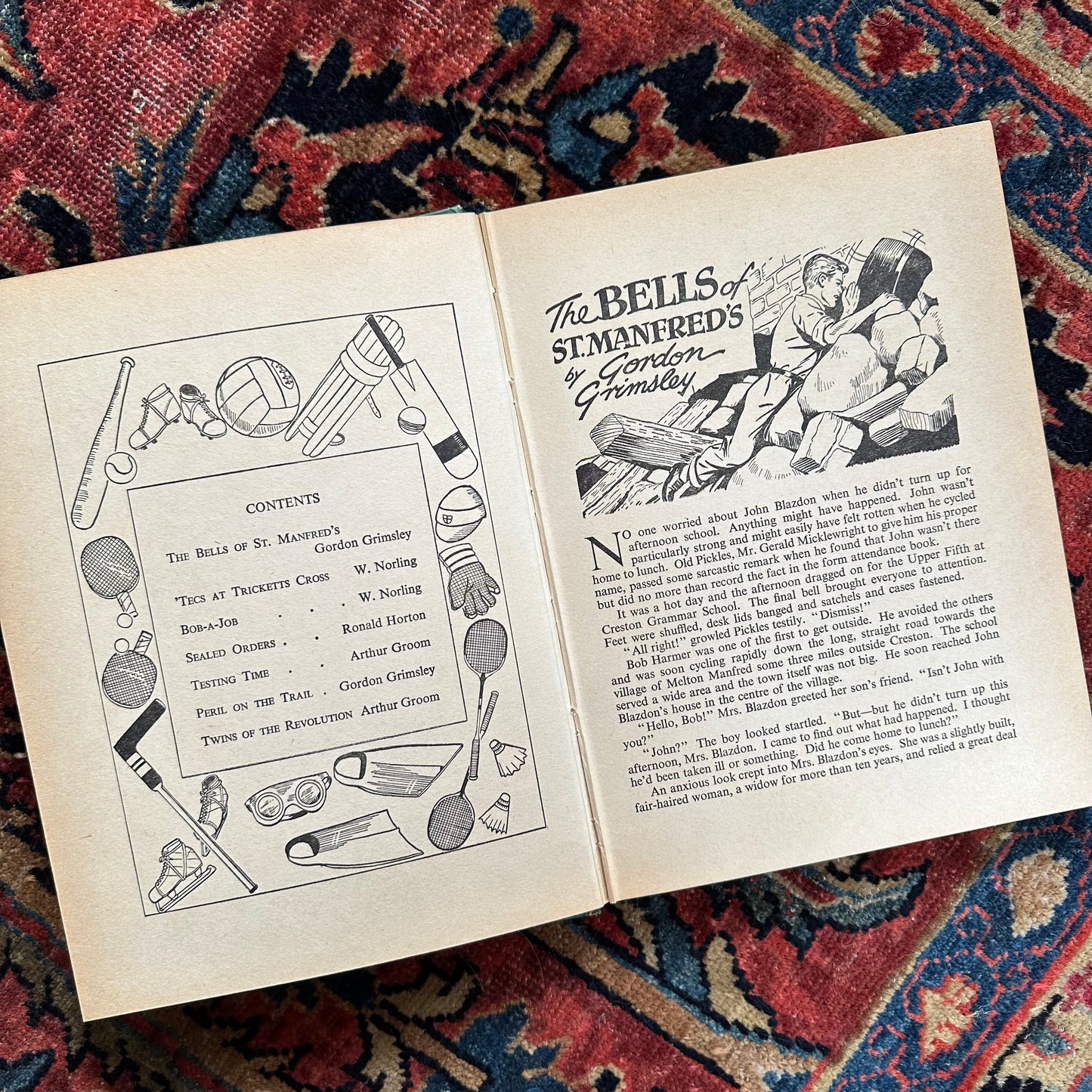 The Modern Book for Boys - A British Storybook - 1950