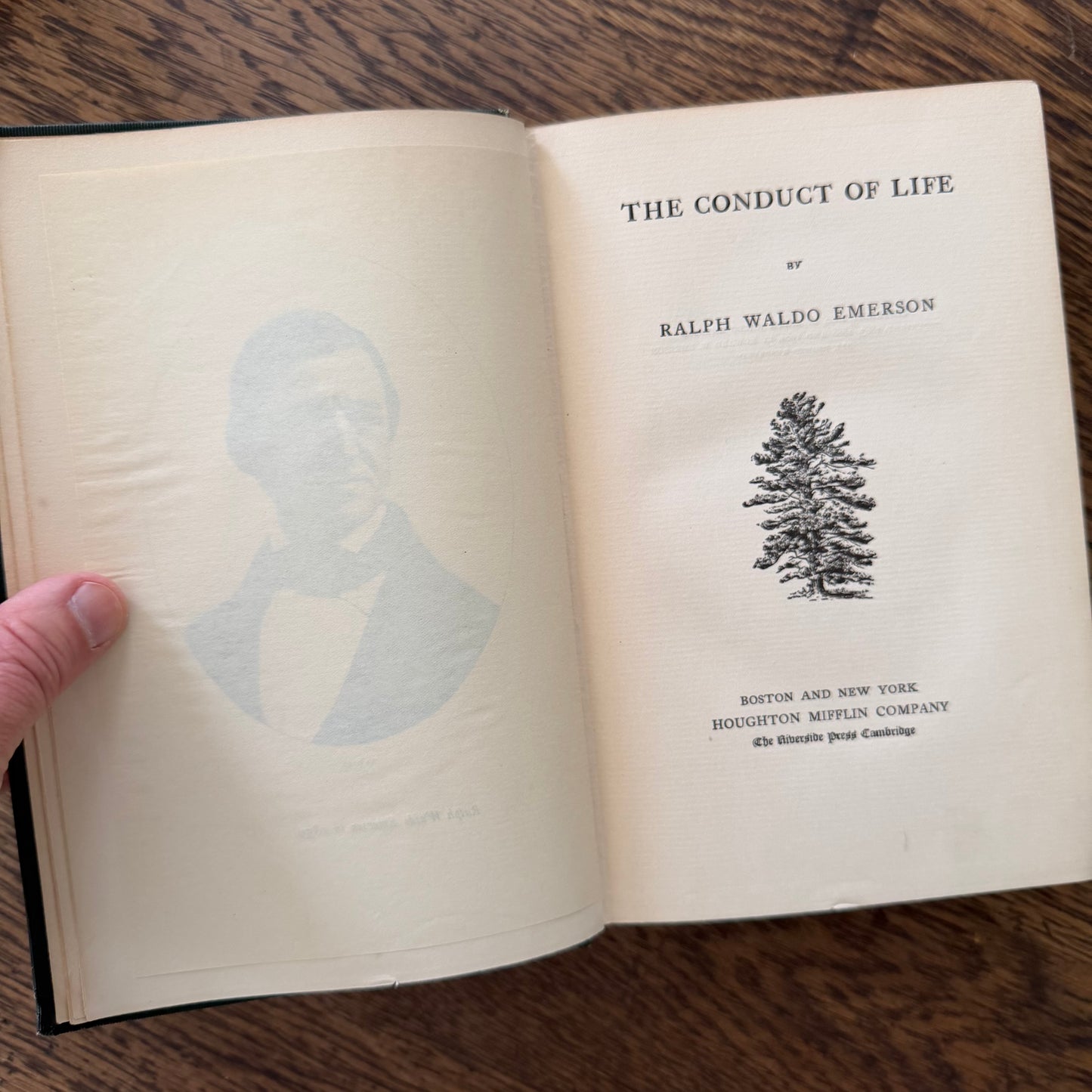 The Complete Works of Ralph Waldo Emerson Volumes 6 & 7 | Houghton Mifflin 1904 | Conduct of Life | Society and Solitude | Antique Book Set