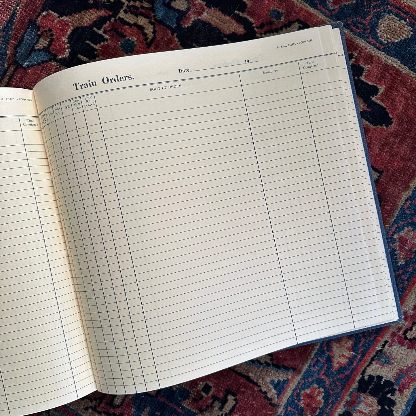 Vintage Mid-Century Boston & Maine Train Ledger - Unused!