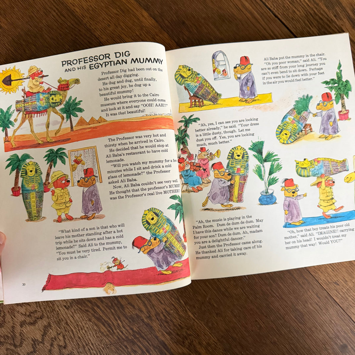 Richard Scarry Books Set of 2, Going Places & Fun with Words, 1971 Look & Learn Library, Golden Press