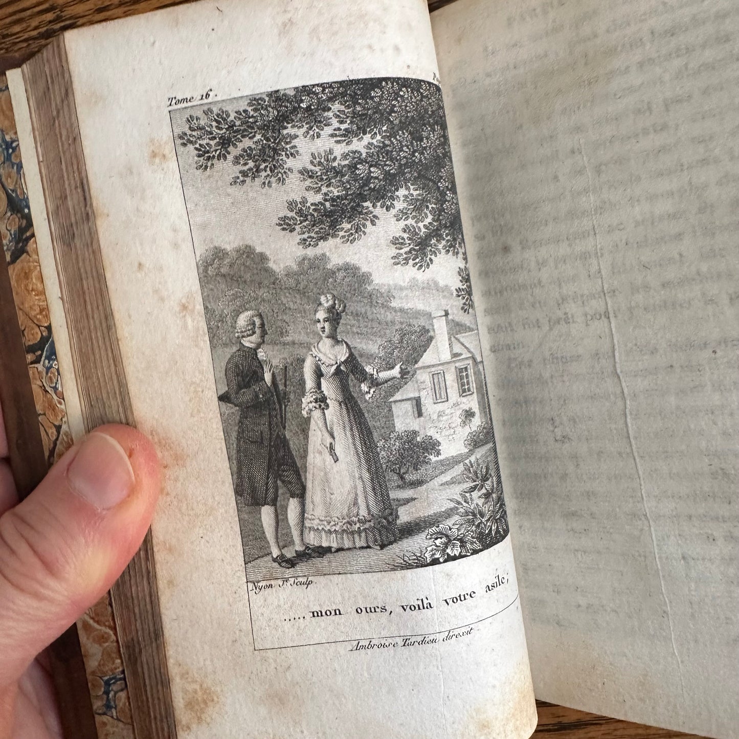 Œuvres de J.-J. Rousseau — Antique 1819 Paris Edition, Collected Works with Engravings - 16 of 20 Volumes