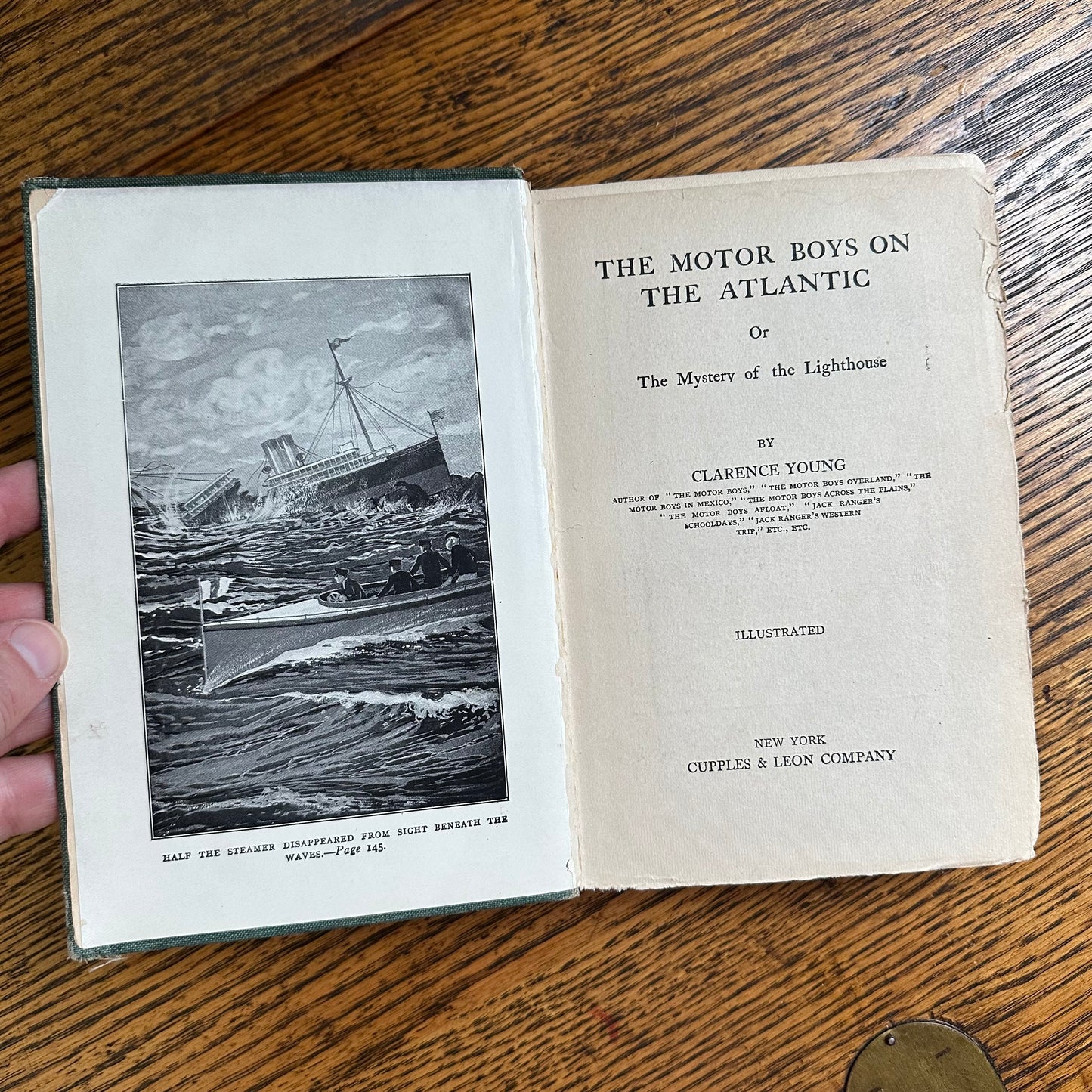 A Set of Four Antique Motor Boys Books from the early 1900s
