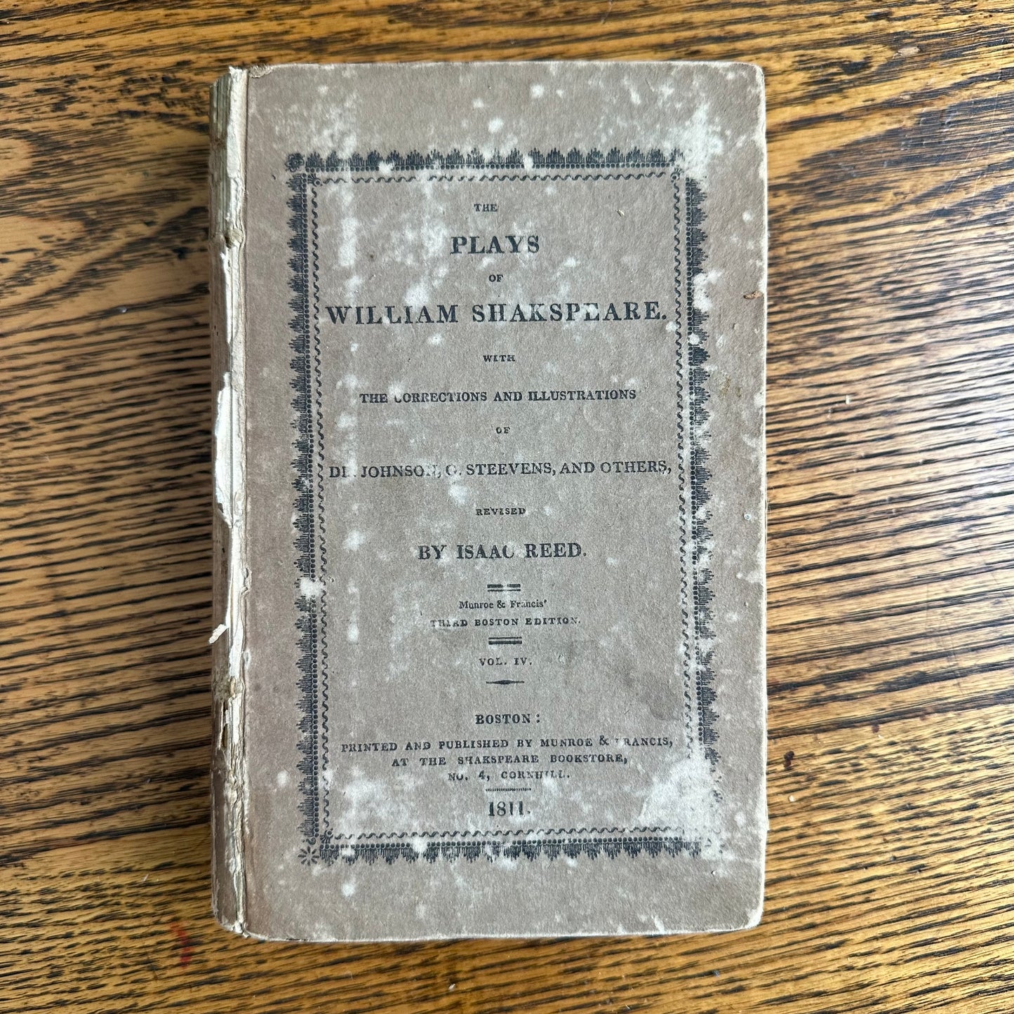 1810-1812 Complete Set of 9 Vols: The Plays of William Shakspeare