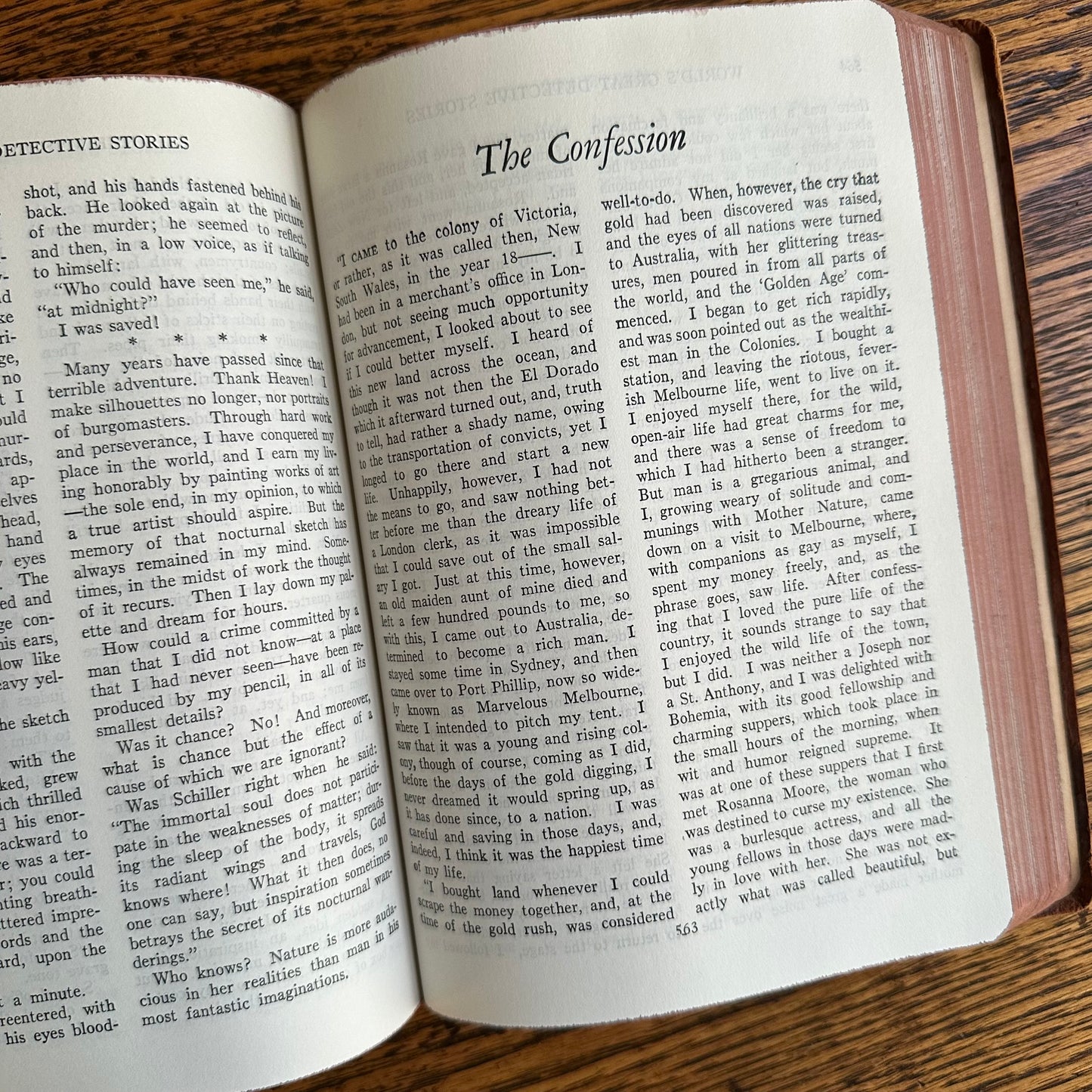 A Set of 2 Antique Leather-Bound Books of Mystery and Intrigue - 1927-28