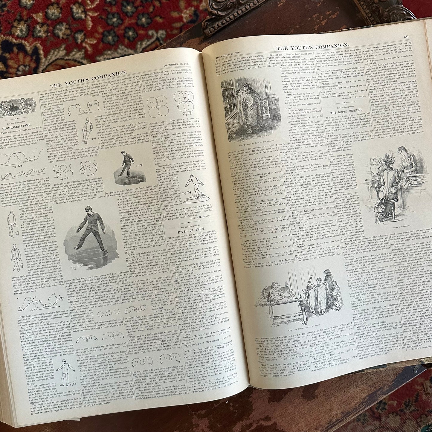 Complete Bound Year of The Youth’s Companion Newspapers - 1892