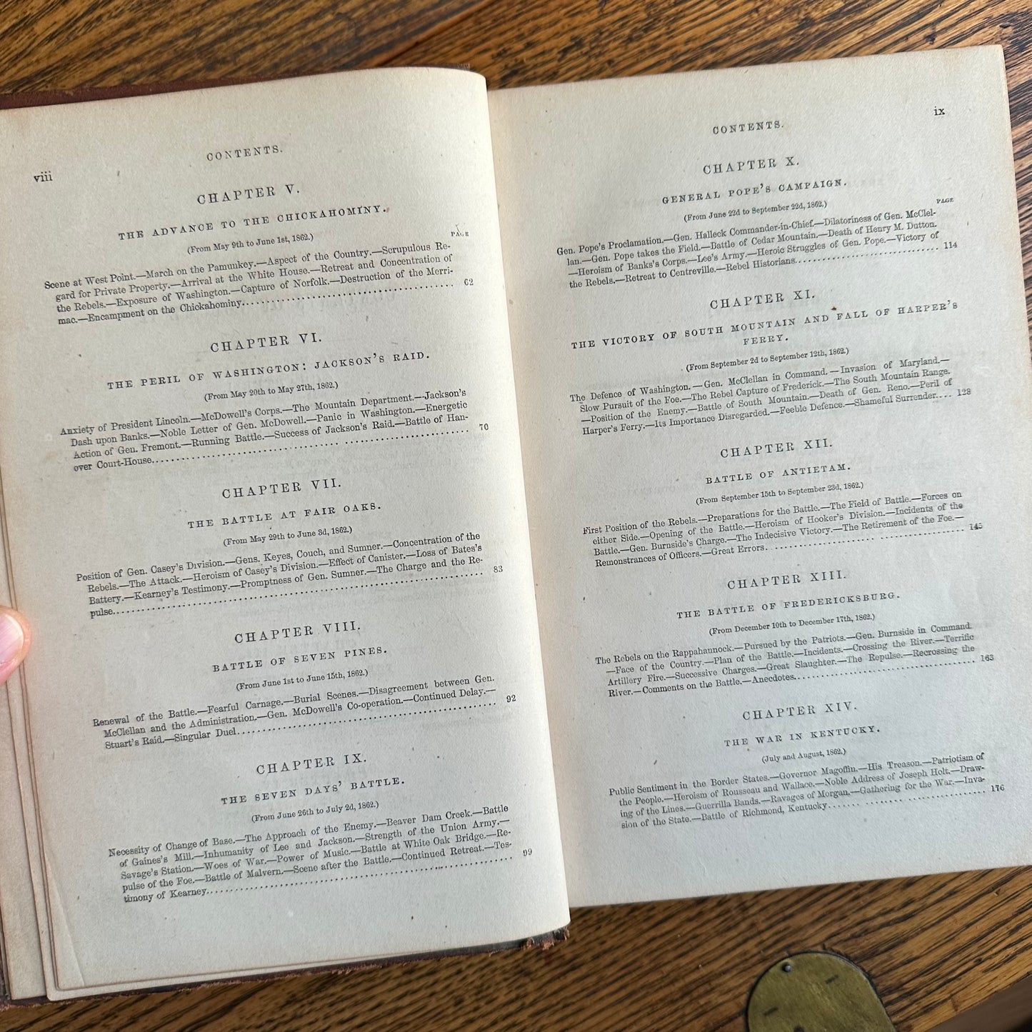The History of the Civil War in America - A 2-Volume Leather-Bound Set - 1863-1868