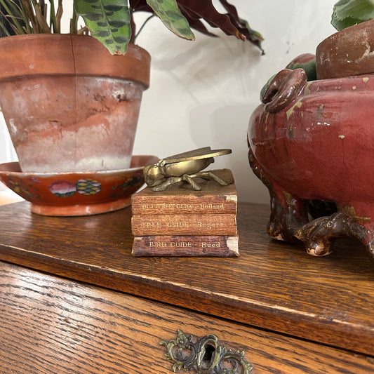 A Set of 3 Leather-Bound Pocket Nature Guides - 1916