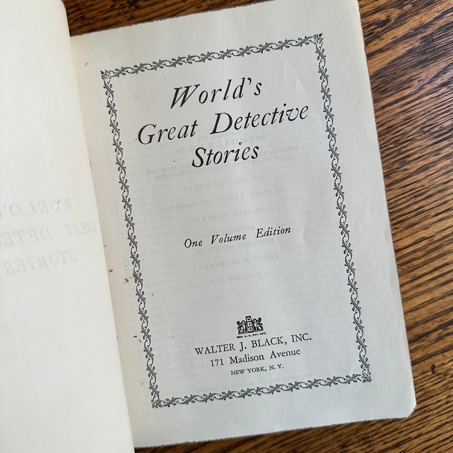 A Set of 2 Antique Leather-Bound Books of Mystery and Intrigue - 1927-28