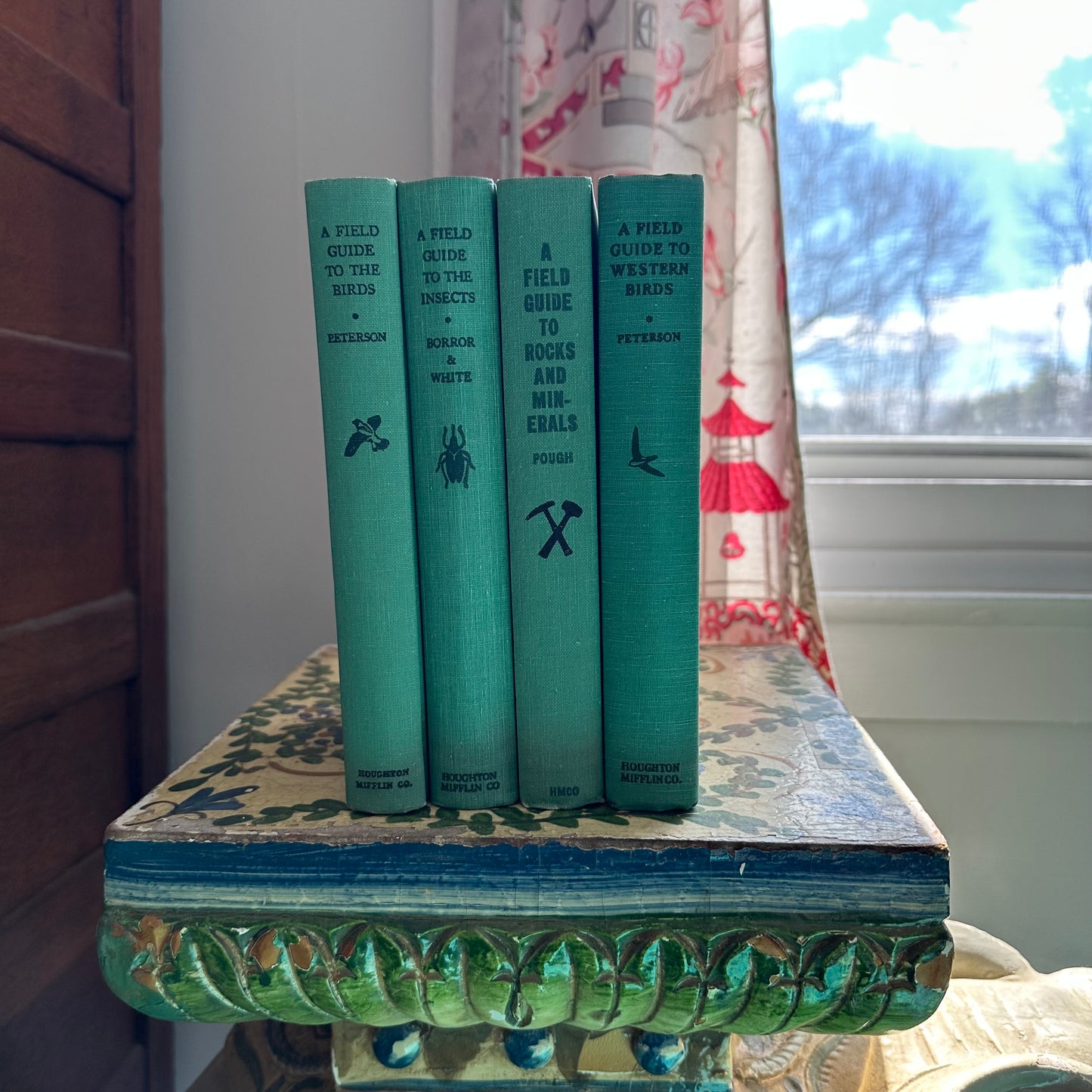 Peterson Field Guide Set of 4: Birds, Insects, Rocks/Minerals - Vintage Nature Books