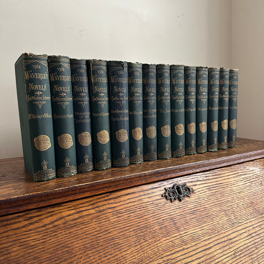 The Waverly Novels Sir Walter Scott Globe Editions - 14 Books - 1885