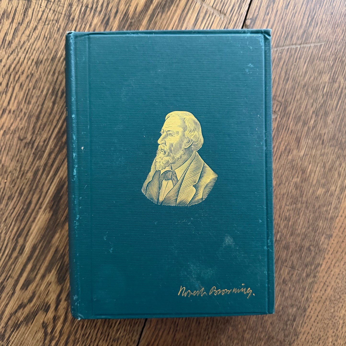 Antique Green Book Collection Set of 7 | Victorian Decorative Books | Boswell Johnson | Browning | Holmes | Euclid | 1881–1904