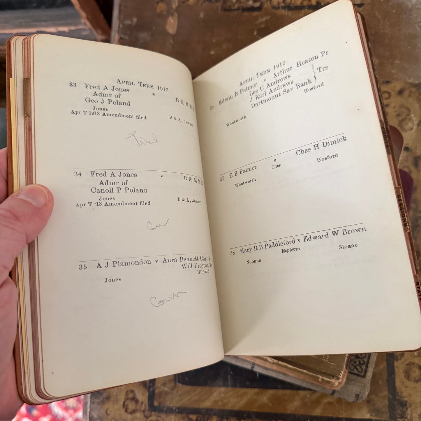 Victorian Autograph Albums 1889–1914 + 1930s Scrapbook + 1928 Ledger + NH Court Record Book Antique Paper Ephemera Collection