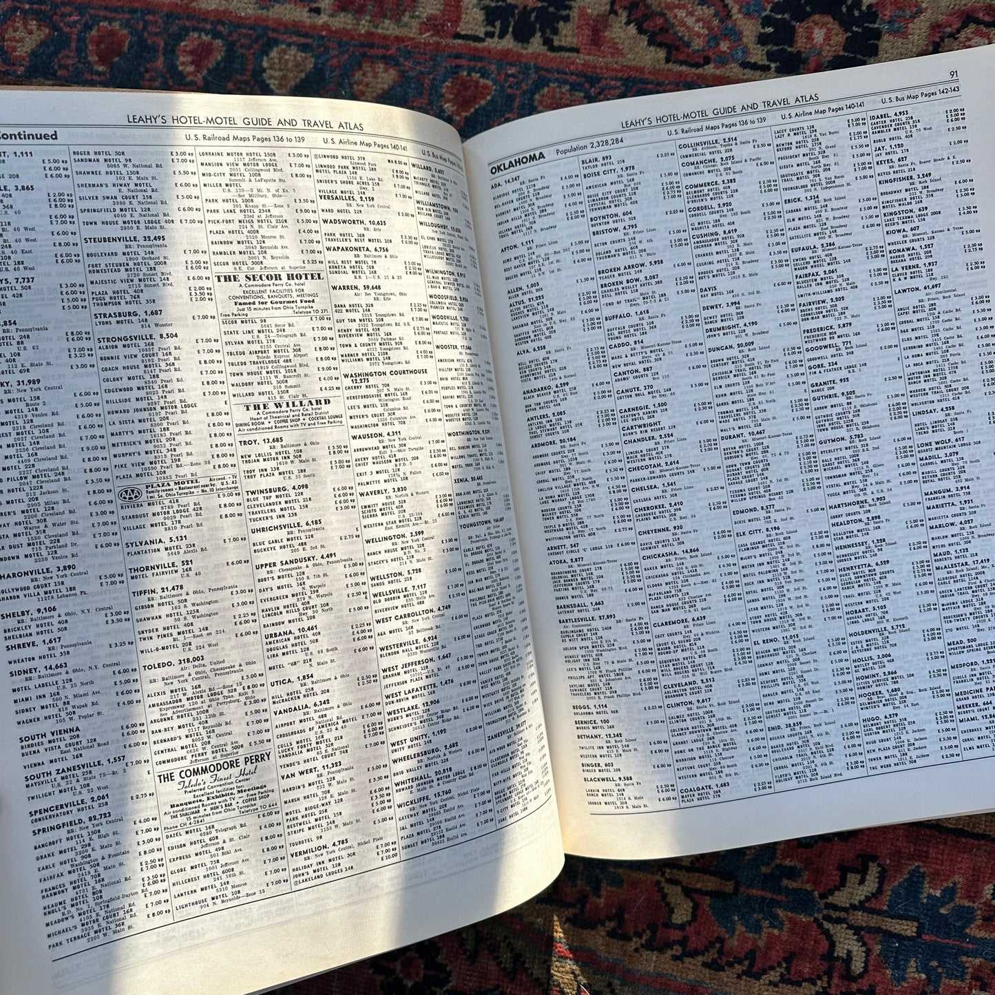 Leahy’s 1961 Hotel & Motel Guide and Travel Atlas