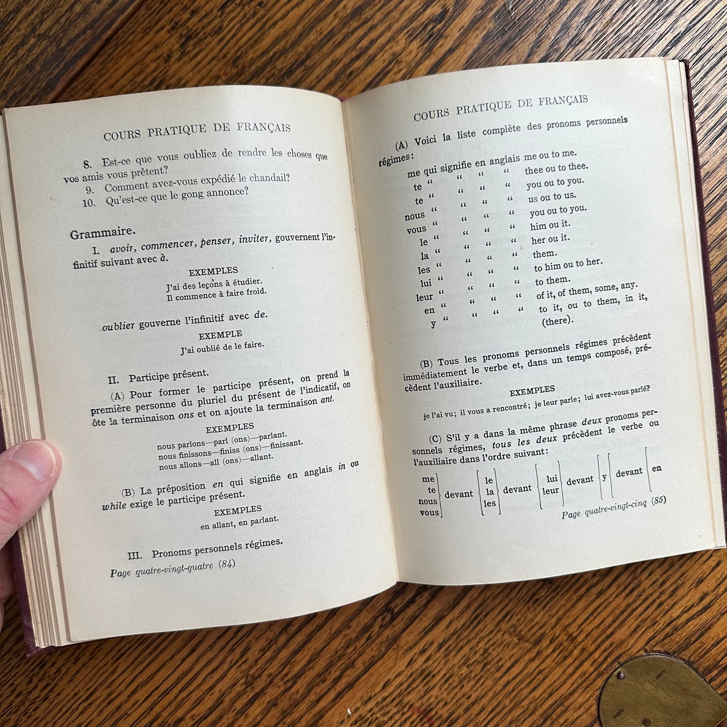 A Stack of Six Antique French Books