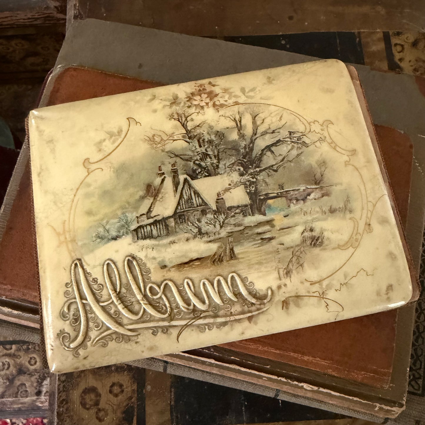 Victorian Autograph Albums 1889–1914 + 1930s Scrapbook + 1928 Ledger + NH Court Record Book Antique Paper Ephemera Collection
