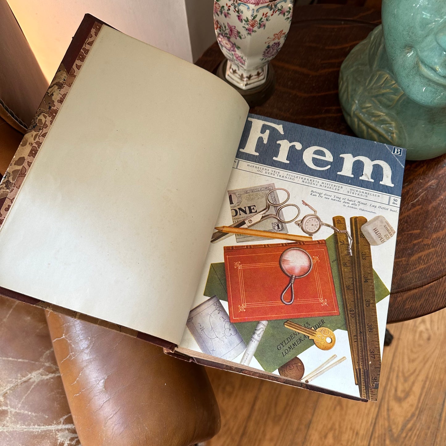 FREM: Danish Leather-Bound Popular Science Magazine - 1925