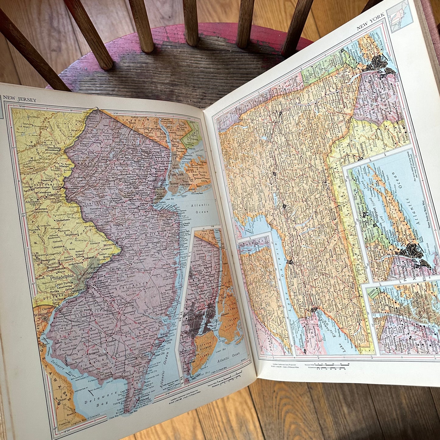 Vintage Rand McNally World Atlas, 1952