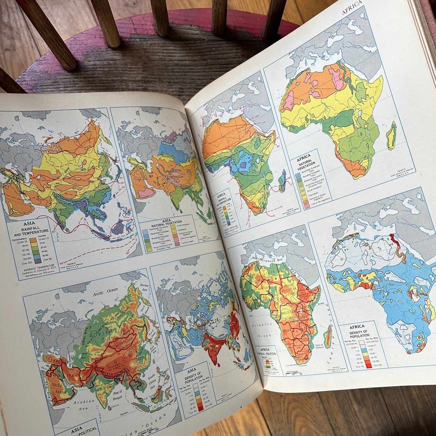 Vintage Rand McNally World Atlas, 1952