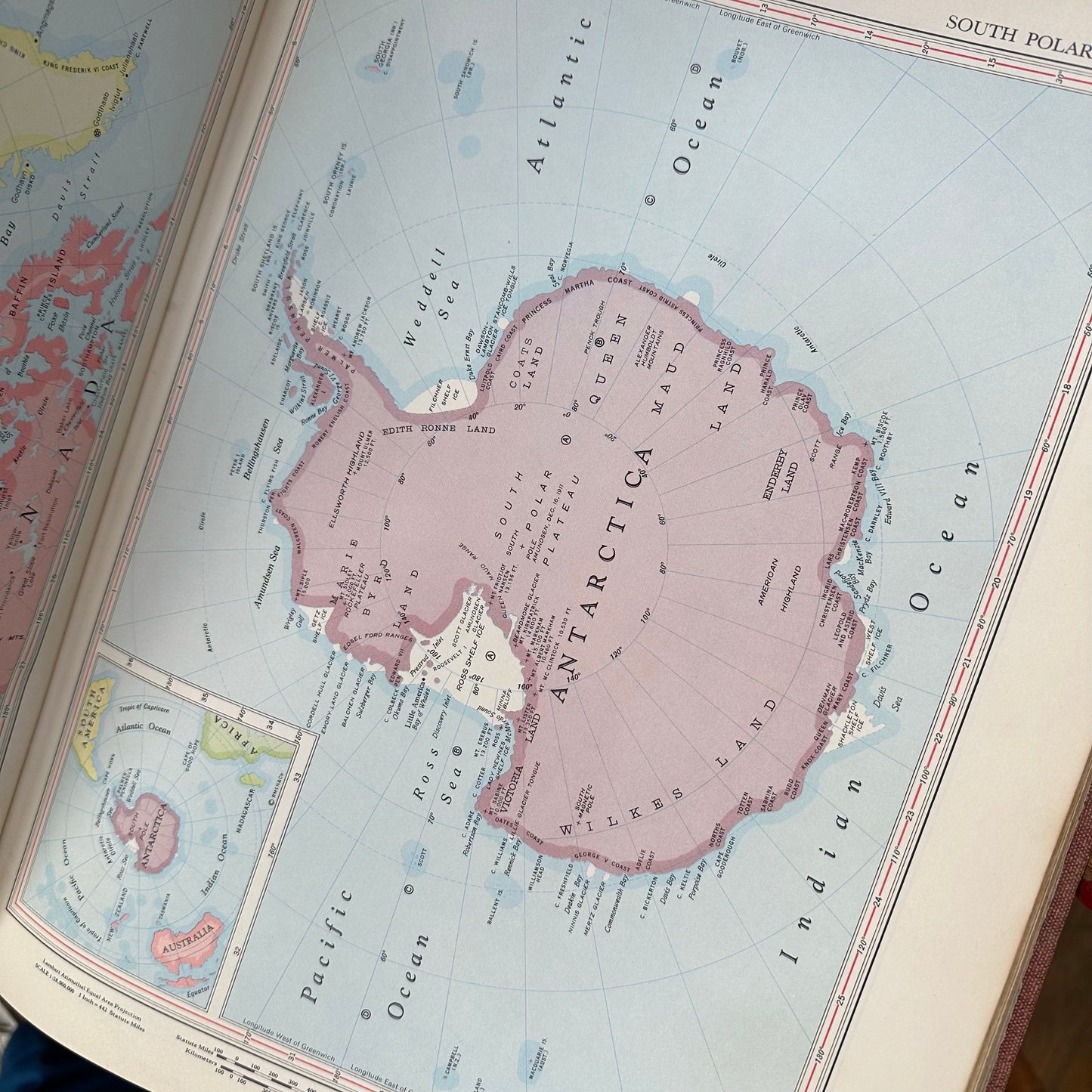 Vintage Rand McNally World Atlas, 1952